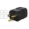 Ac Works Straight Blade Plug, 5-20P, 20 A, 125V AC, 2 Pole, Screw Terminals, Grounded ASQ520P-BK - alternate 7